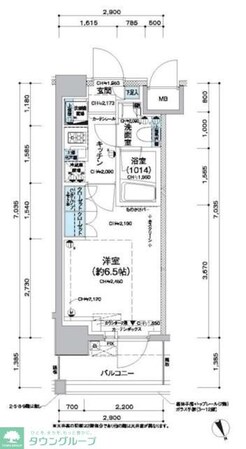 レジディア蒲田Vの物件間取画像